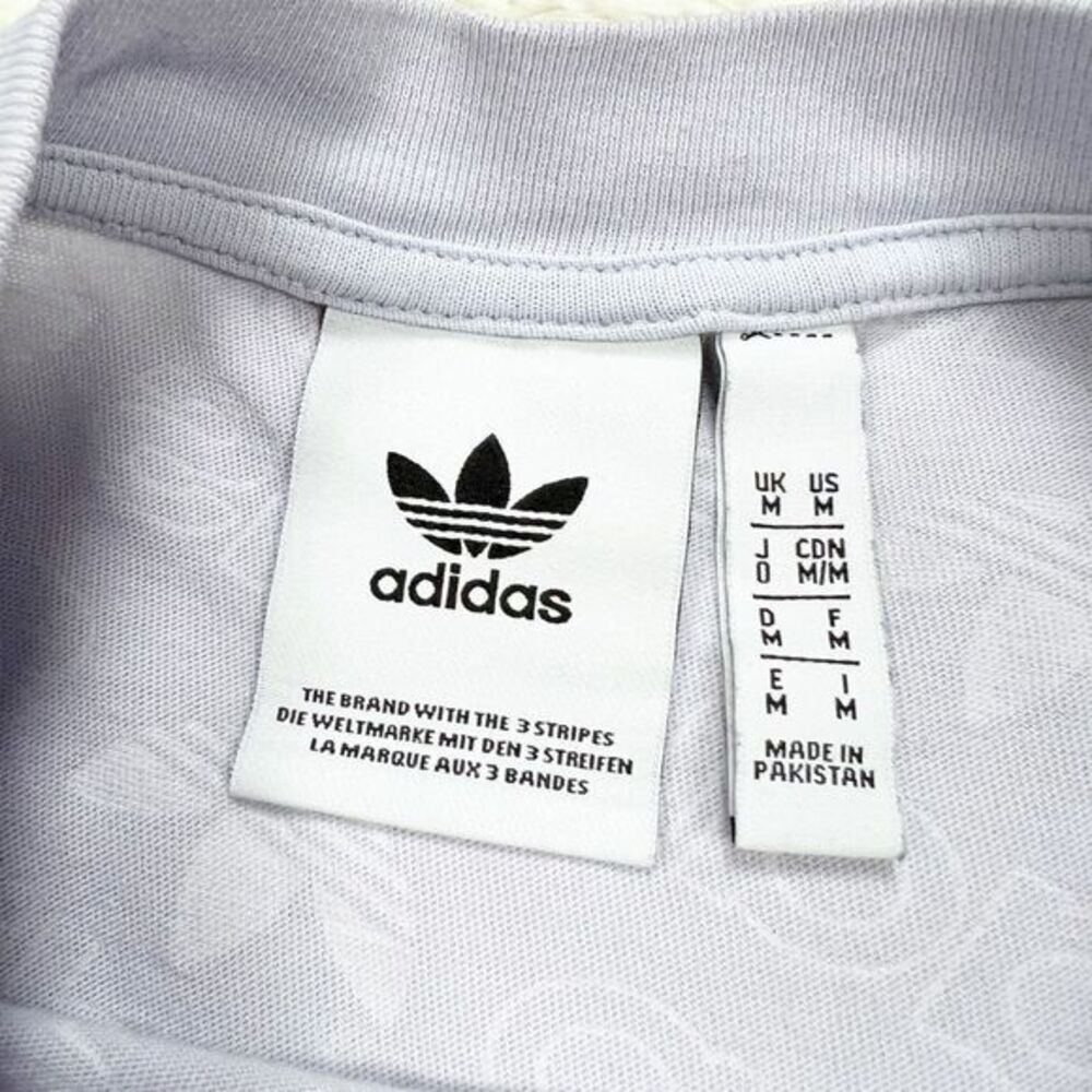 Adidas‎ Originals Monogram All Over Print Tee T-Shirt Lavender Purple Small - Picture 5 of 6